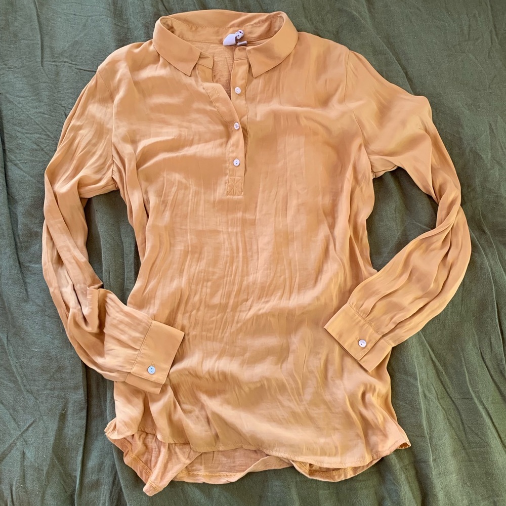 Mustard Yellow Anthropology Blouse